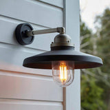 Oka Exterior Wall Light Textured Black - Comet Lighting