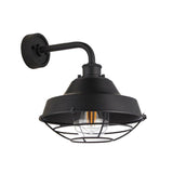 Ouse Caged Exterior Wall Light Textured Black - Comet Lighting