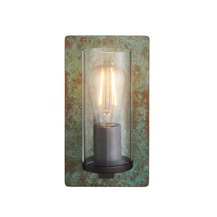 Rewa Wall Light Verdigris - Comet Lighting