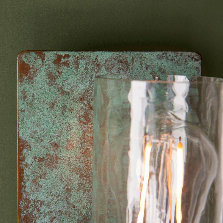 Rewa Wall Light Verdigris - Comet Lighting