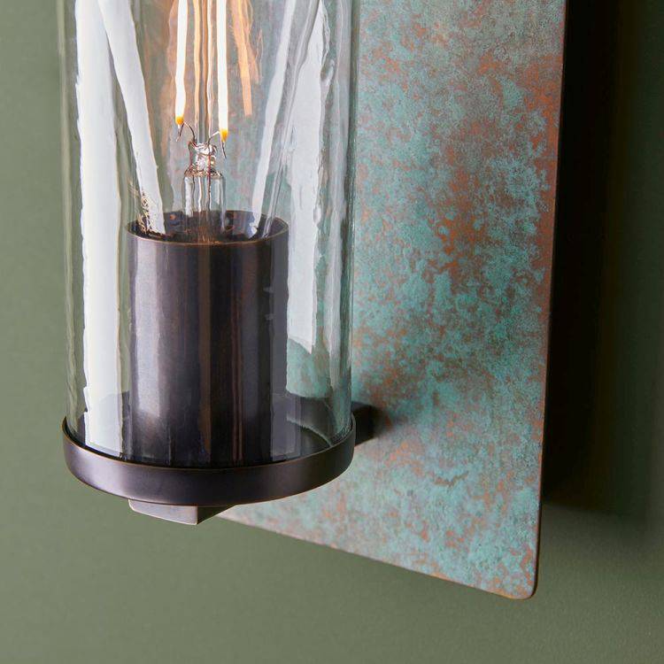 Rewa Wall Light Verdigris - Comet Lighting