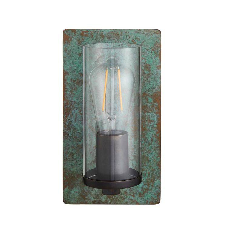 Rewa Wall Light Verdigris - Comet Lighting