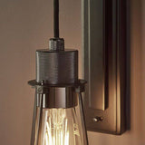 Rhine Wall Light Black Chrome Plate & Matt Black - Comet Lighting