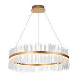 Ribble Grand Pendant Ceiling Light Gold - Comet Lighting