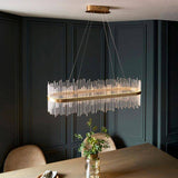 Ribble Linear Pendant Ceiling Light Gold - Comet Lighting