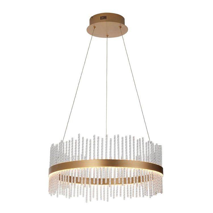 Ribble Medium Pendant Ceiling Light Gold - Comet Lighting