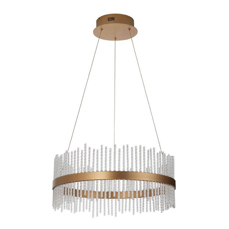 Ribble Medium Pendant Ceiling Light Gold - Comet Lighting