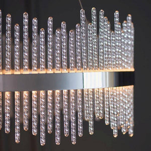 Ribble Pendant Ceiling Light Chrome - Comet Lighting