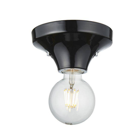 Savannah Flush Ceiling Light Black - Comet Lighting