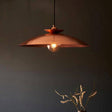 Spree Disc Pendant Ceiling Light Copper Hammered - Comet Lighting