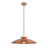 Spree Disc Pendant Ceiling Light Copper Hammered - Comet Lighting