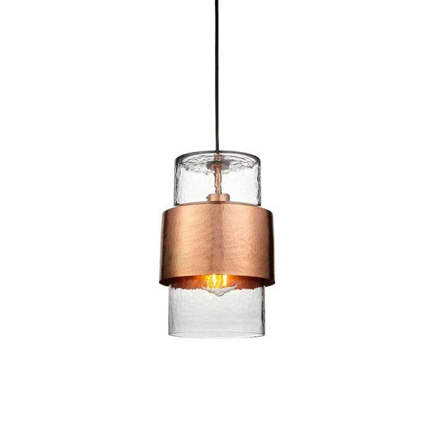 Spree Pendant Ceiling Light Copper Hammered - Comet Lighting