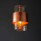 Spree Pendant Ceiling Light Copper Hammered - Comet Lighting