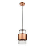 Spree Pendant Ceiling Light Copper Hammered - Comet Lighting