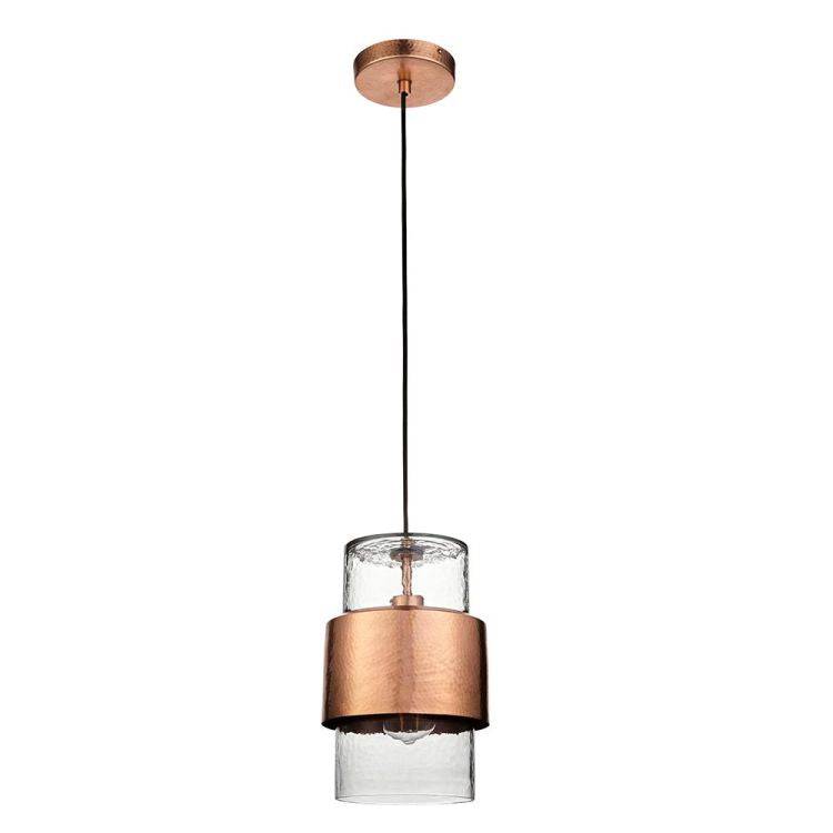 Spree Pendant Ceiling Light Copper Hammered - Comet Lighting