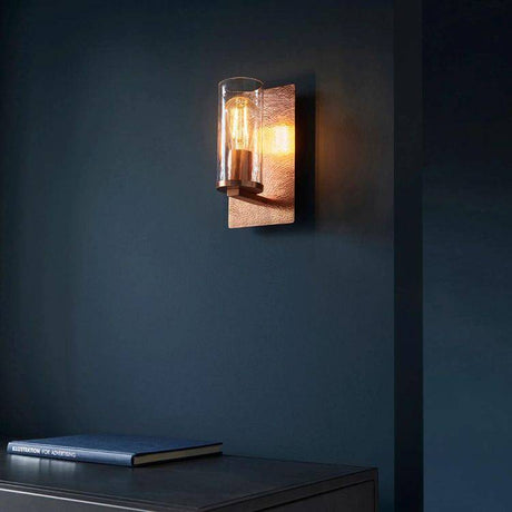 Spree Wall Light Copper Hammered - Comet Lighting