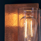 Spree Wall Light Copper Hammered - Comet Lighting