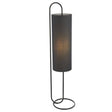 Sura Floor Lamp Matt Black w/ Black Shade - Comet Lighting