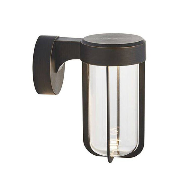 Taw LED Wall Light Brushed Bronze Finish & Clear Glass - Comet Lighting