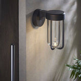 Taw LED Wall Light Brushed Bronze Finish & Clear Glass - Comet Lighting