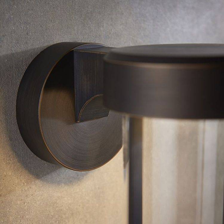 Taw LED Wall Light Brushed Bronze Finish & Clear Glass - Comet Lighting