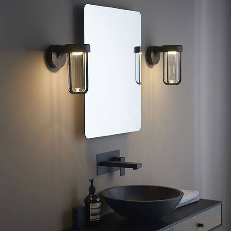 Taw LED Wall Light Brushed Bronze Finish & Clear Glass - Comet Lighting