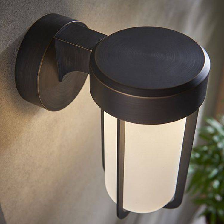 Taw LED Wall Light Brushed Bronze Finish & Frosted Glass - Comet Lighting