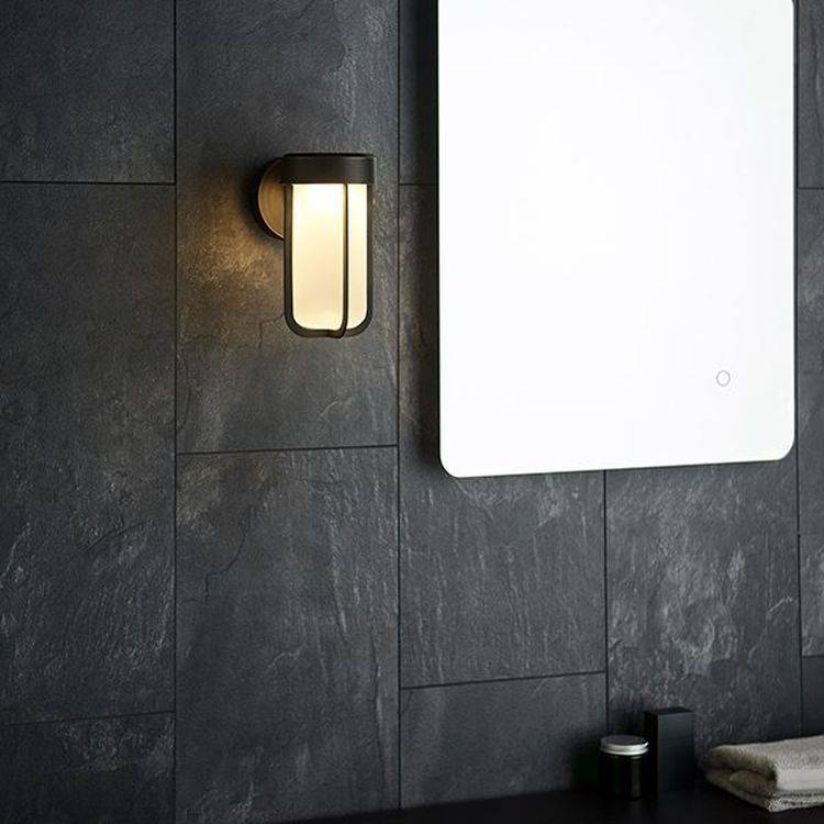 Taw LED Wall Light Brushed Bronze Finish & Frosted Glass - Comet Lighting