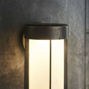 Taw LED Wall Light Brushed Bronze Finish & Frosted Glass - Comet Lighting