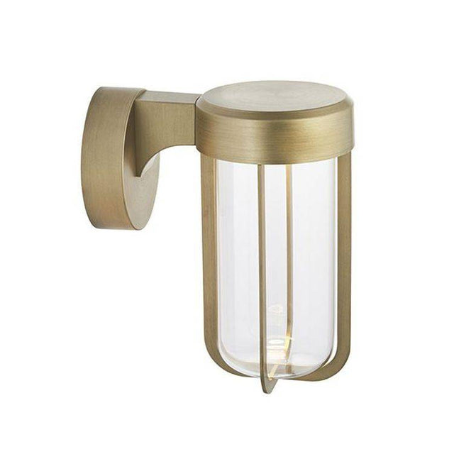 Taw LED Wall Light Brushed Gold Finish & Clear Glass - Comet Lighting