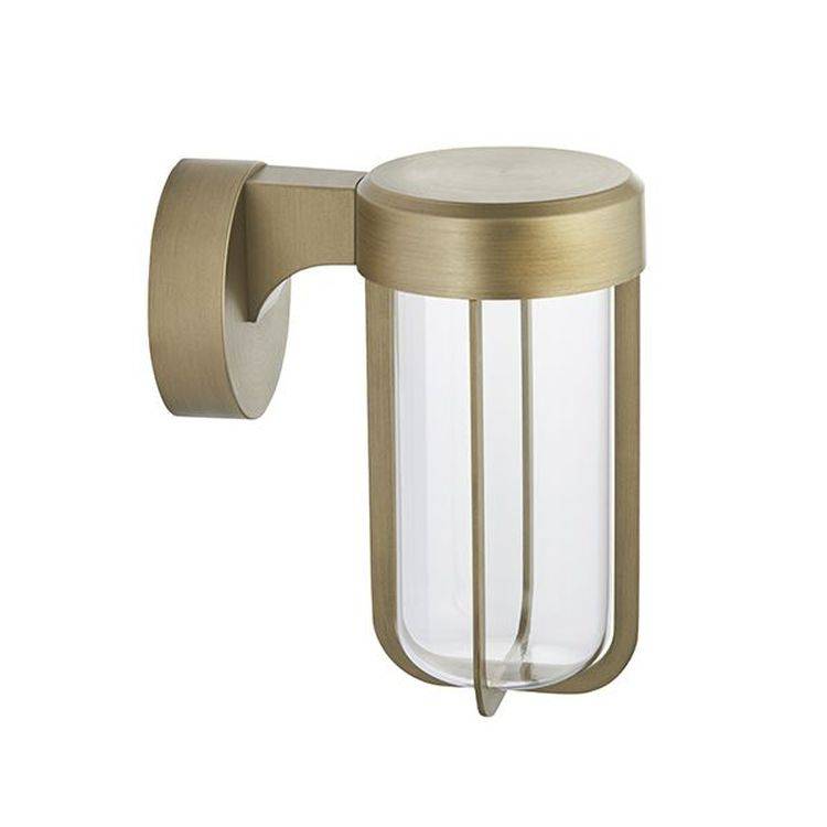 Taw LED Wall Light Brushed Gold Finish & Clear Glass - Comet Lighting