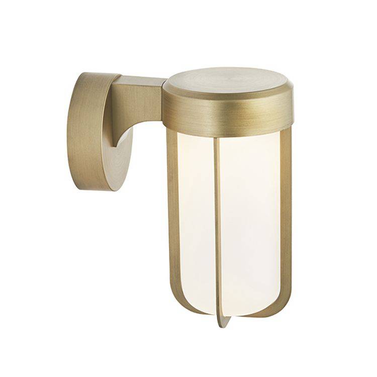 Taw LED Wall Light Brushed Gold Finish & Frosted Glass - Comet Lighting
