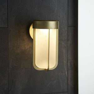 Taw LED Wall Light Brushed Gold Finish & Frosted Glass - Comet Lighting
