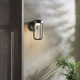 Taw LED Wall Light Matt Black Finish & Clear Glass - Comet Lighting