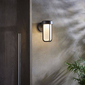 Taw LED Wall Light Matt Black Finish & Frosted Glass - Comet Lighting