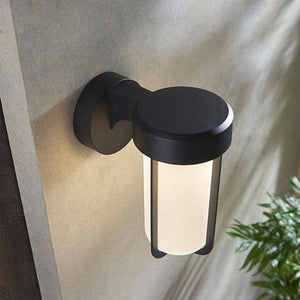 Taw LED Wall Light Matt Black Finish & Frosted Glass - Comet Lighting