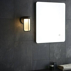 Taw LED Wall Light Matt Black Finish & Frosted Glass - Comet Lighting