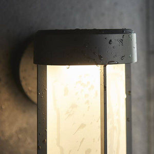 Taw LED Wall Light Matt Black Finish & Frosted Glass - Comet Lighting