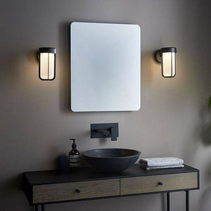 Taw LED Wall Light Matt Black Finish & Frosted Glass - Comet Lighting