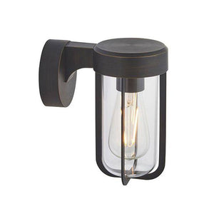 Taw Wall Light Brushed Bronze Finish & Clear Glass - Comet Lighting