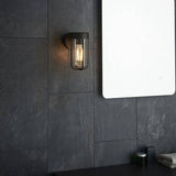 Taw Wall Light Brushed Bronze Finish & Clear Glass - Comet Lighting