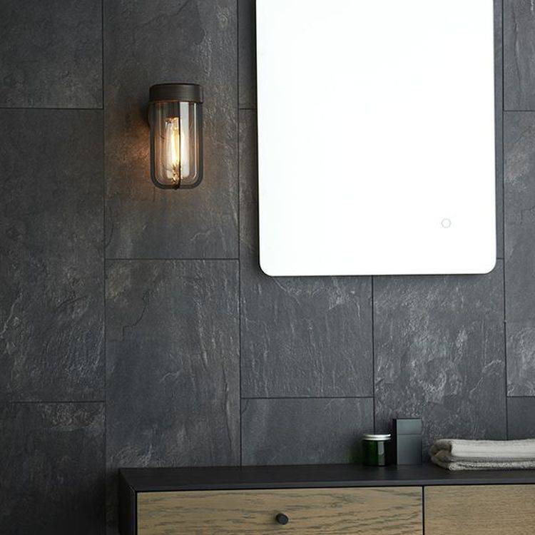 Taw Wall Light Brushed Bronze Finish & Clear Glass - Comet Lighting