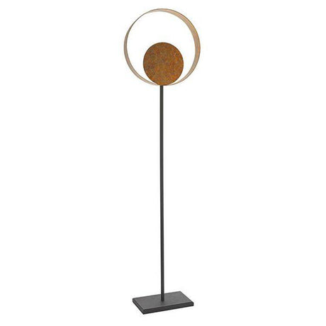 Tiber Floor Lamp Gold Patina Finish & Dark Bronze Paint - Comet Lighting