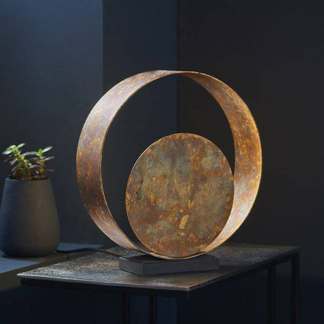 Tiber Table Lamp Gold Patina Finish & Dark Bronze Paint - Comet Lighting