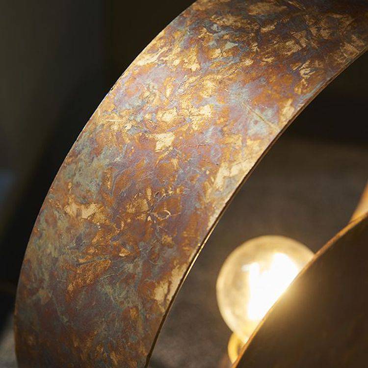 Tiber Table Lamp Gold Patina Finish & Dark Bronze Paint - Comet Lighting