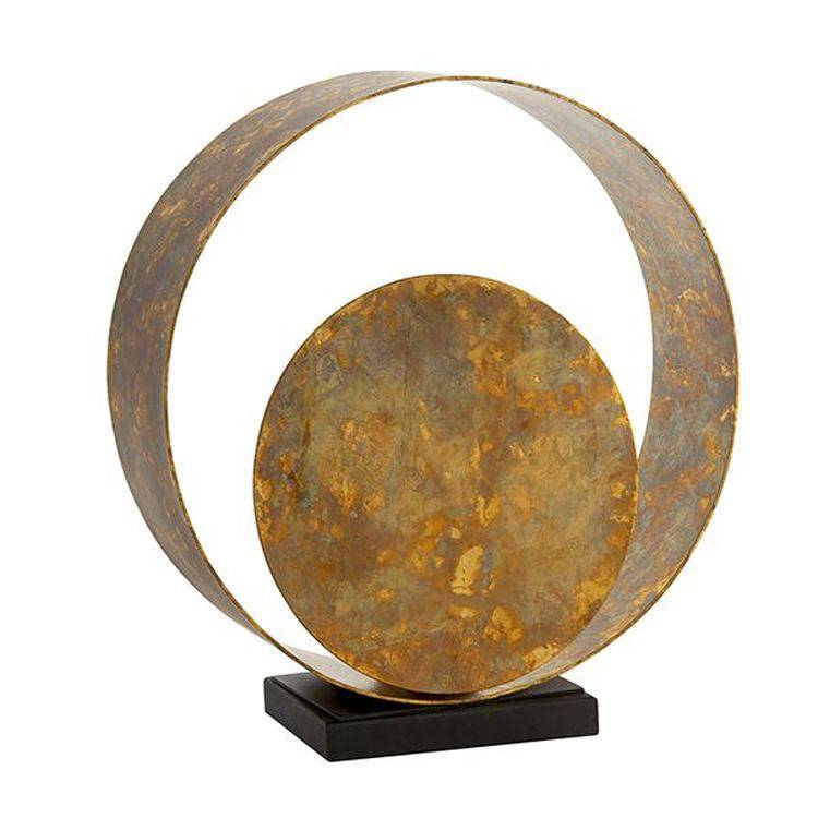 Tiber Table Lamp Gold Patina Finish & Dark Bronze Paint - Comet Lighting