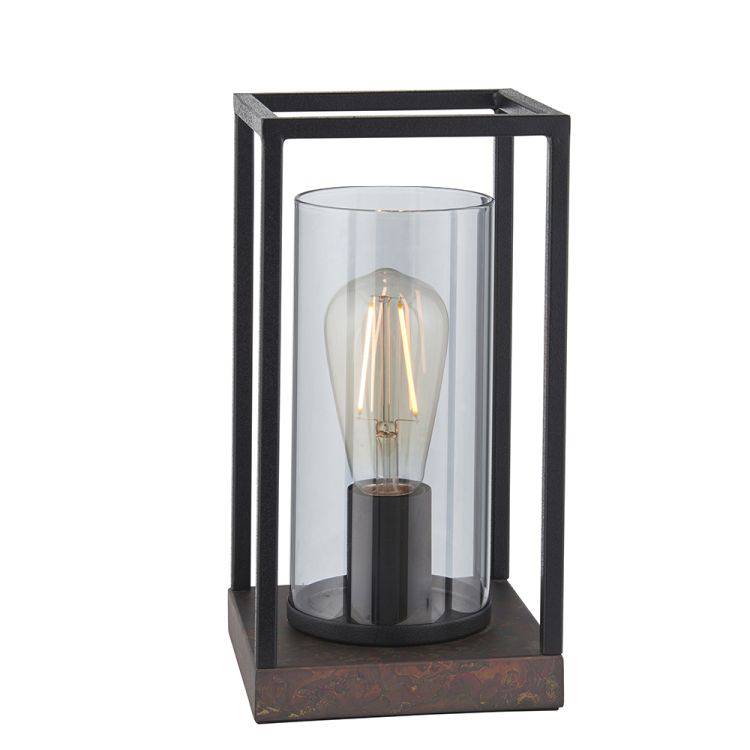 Ussuri Table Lamp Black/Bronze Patina - Comet Lighting