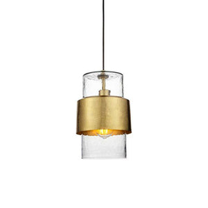 Vitim Pendant Ceiling Light Brass Hammered - Comet Lighting