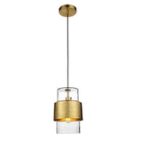 Vitim Pendant Ceiling Light Brass Hammered - Comet Lighting