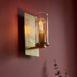 Vitim Wall Light Brass Hammered - Comet Lighting